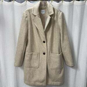 Cyrus Women's Textured Notch Lapel Two-Button Longline Overcoat